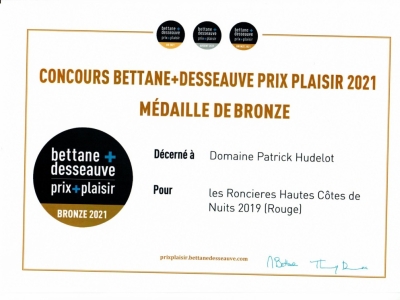 Bettane+Desseauve Pleasure Prize 2021